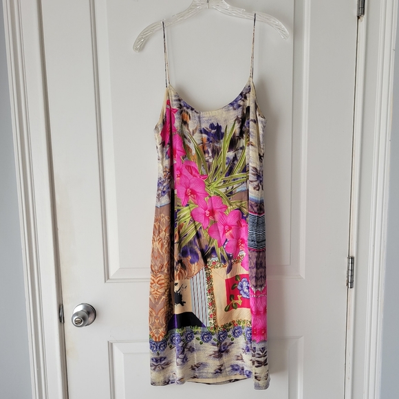 Unique Silk Floral Slip Dress - Picture 5 of 6